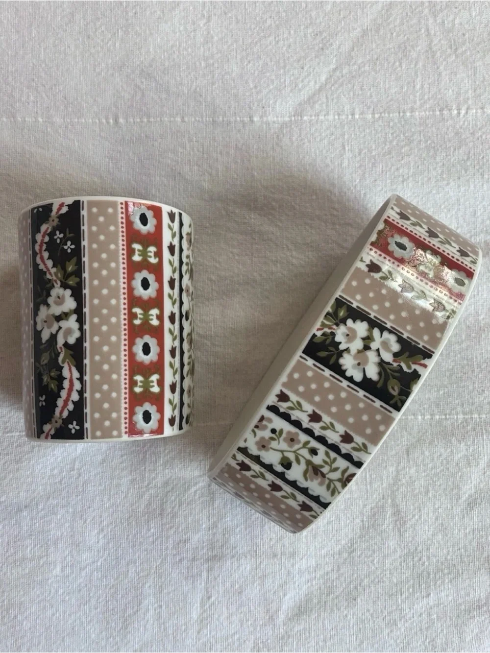 Vintage Bathroom Groovy Cup Soap Dish Set 1970’s Aesthetic Retro Japan Boho